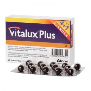 Vitalux Plus Omega-3 lutein 10mg étrendkiegészítő kapszula 28x