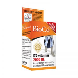 Bioco D3 vitamin 2000NE étrend-kiegészítő 100x