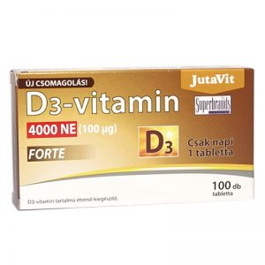 JutaVit D3-vitamin 4000NE Forte tabletta 100x