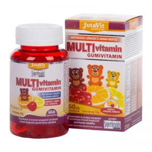 JutaVit Multivitamin gumivitamin narancs, cseresznye, citrom 60x