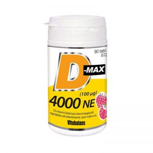 Vitabalans D-Max D3 vitamin 4000NE rágótabletta 90x