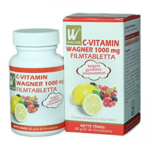 Wagner C-vitamin 1000 mg filmtabletta bogyós gyümölcs kivonatokkal 60x