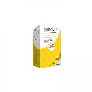 Eurovit C 1000mg + D vitamin 2000 NE csipkebogyóval bevont tabletta 90x