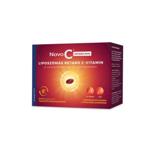 Novo C Komplex Forte Liposzómás Retard C-vitamin+D-vitamin+Cink lágy kapszula 60x