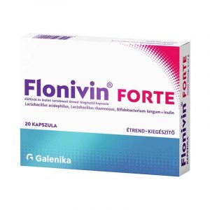 Flonivin forte élőflórát és inulint tartalmazó étrend-kiegészítő kapszula 20x