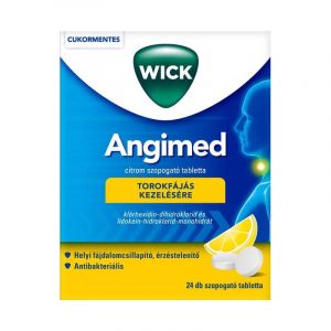Wick Angimed citromos szopogató tabletta 24x