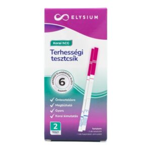 Elysium korai kimutatású terhességi tesztcsík – hCG 10 mIU/ml 2x